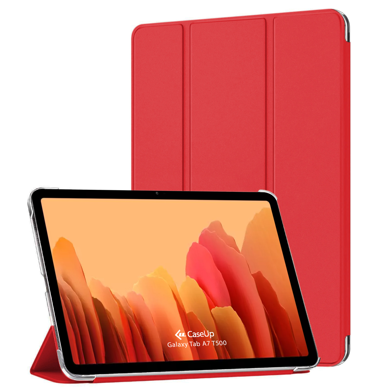 Samsung Galaxy Tab A7 T500 Kılıf CaseUp Smart Protection Kırmızı